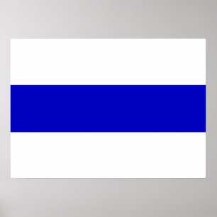 russische anti - oorlogsvlag oekraïne - blauwe lij poster