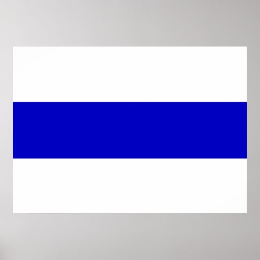 russische anti - oorlogsvlag oekraïne - blauwe lij poster (Voorkant)