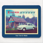 Russische auto en Dacha Muismat (Voorkant)