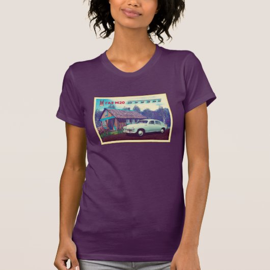Russische auto en Dacha T-shirt (Voorkant)