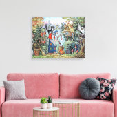 RUSSISCHE BABA YAGA FOLK TALE CANVAS AFDRUK (Insitu (Woonkamer))