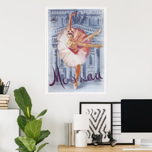 "Russische ballet" USSR Sovjet-Unie 1959 Poster (Thuiskantoor)