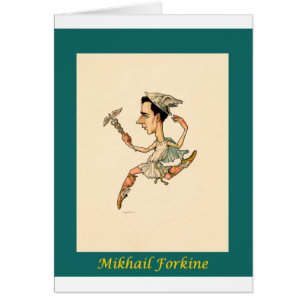 Russische balletkarikatuur ~ Mikhail Fokine