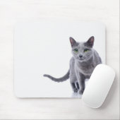 Russische blauwe kat muismat (Met muis)