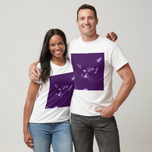 Russische blauwe kat Pop Art T-shirt