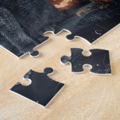 Russische Blauwe Katten Halloween Griezelen Legpuzzel (Zijkant)