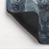 Russische Blauwe Katten Halloween Spooky Muismat (Hoek)