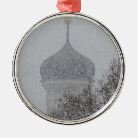 Russische blizzard metalen ornament (Voorkant)