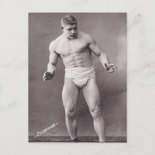 Russische Bodybuilder Briefkaart