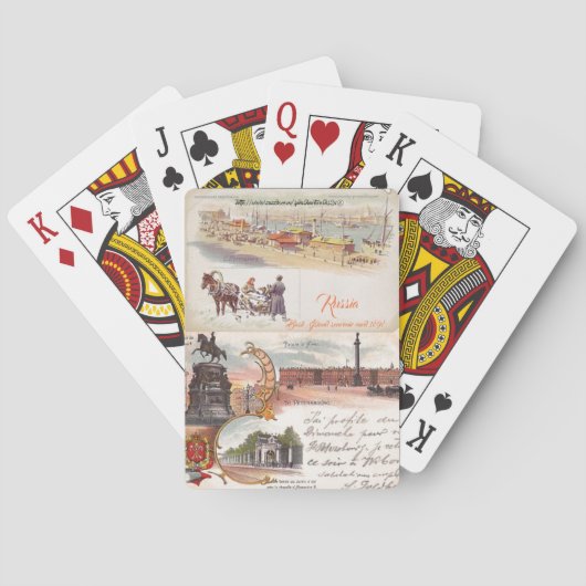 " Russische Briefkaarten" Pokerkaarten (Achterkant)