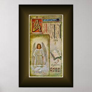 Russische Cyrillisch Alphabet Kaarten ~ Elisabeth  Poster