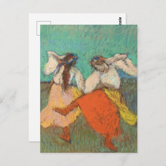 Russische dansers Edgar Degas Briefkaart (Voorkant / Achterkant)