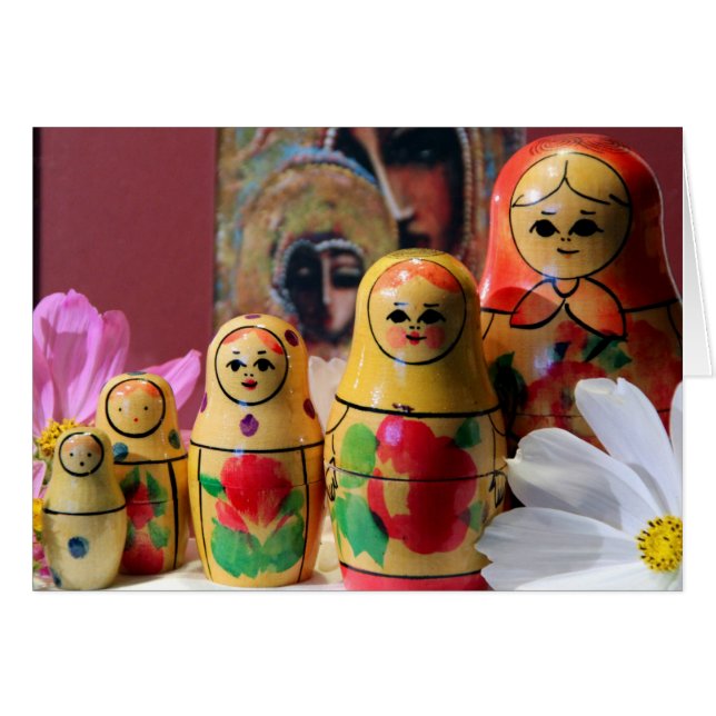 Russische Doll Card (Voorkant Horizontaal)