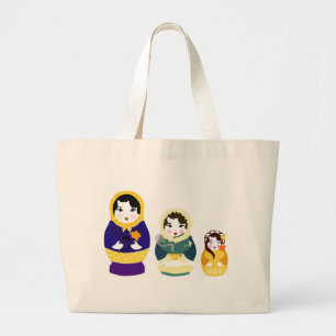 Russische dollenzak grote tote bag