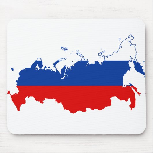 RUSSISCHE FEDERATIE - RUSLAND/VLAG/KAART/KLEUREN MUISMAT (Voorkant)