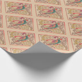 RUSSISCHE FOLK ART ROOSTER CADEAUPAPIER (Hoek)