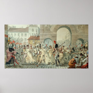 Russische gevangenen op de Boulevard Poster