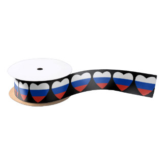 Russische hartvlag Satin Ribbon Lint
