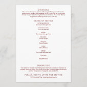 Russische Herfst Memorial Funeral Order of Service Programma (Achterkant)