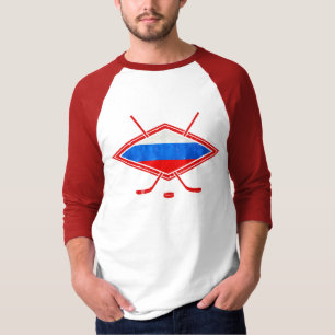 Russische ijshockeyvlag t-shirt