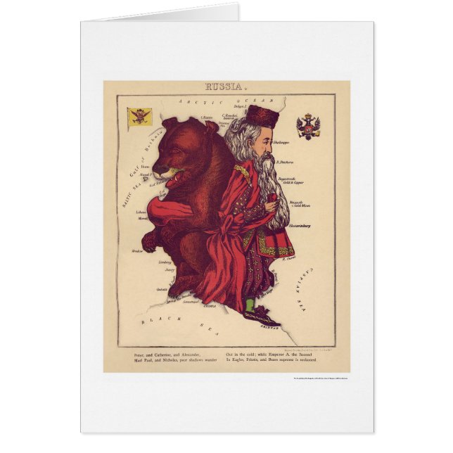 Russische kaart 1868 (Voorkant)