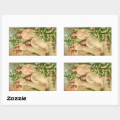  Russische kerstAngels Rechthoekige Sticker (Vel)