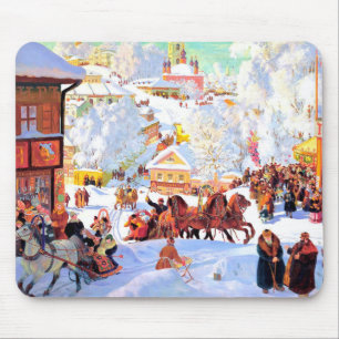 Russische kerstcadeau muismat