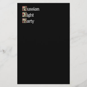Russische Khokhloma-partij Briefpapier