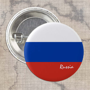 Russische knoop, patriottische Russische vlag mode Ronde Button 3,2 Cm