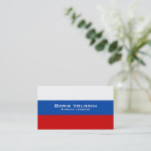 Russische Lessen/Russische leraar Visitekaartje (Staand voorkant)