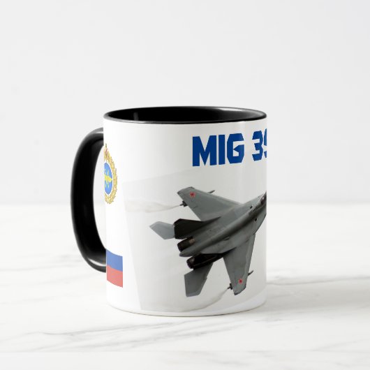 Russische luchtmacht Mig 35 Collectibele Mok (Voorkant links)