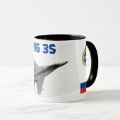 Russische luchtmacht Mig 35 Collectibele Mok (Voorkant rechts)