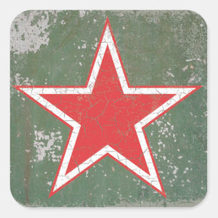Russische luchtmacht WWII CCP Roundel Vierkante Sticker