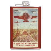 Russische luchtvaartpropagandaklas Heupfles (Voorkant)