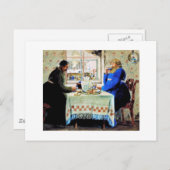Russische Mannen in Tea Briefkaart (Voorkant / Achterkant)