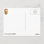 Russische Matryoshka Doll Briefkaart (Achterkant)