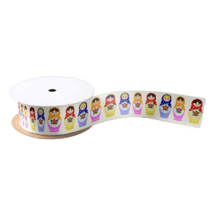 Russische matryoshka nestpoppen lint