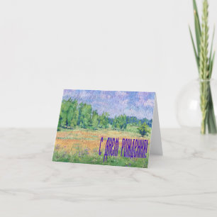 Russische Meadow Verjaardagskaart in het Russisch Kaart