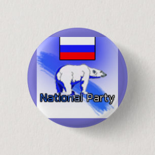 Russische Nationale Partij Logo Ronde Button 3,2 Cm