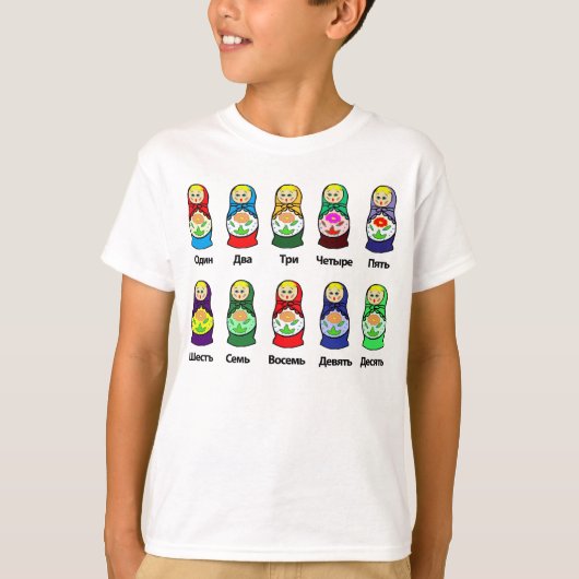 Russische nestdollar (Matryoshka) T-shirt (Voorkant)