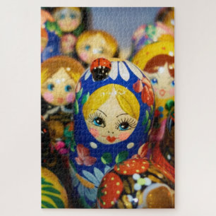 Russische nestpoppen legpuzzel