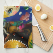 Russische nestpoppen theedoek (Quarter Fold)