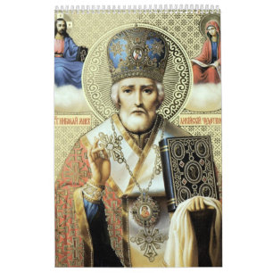 Russische pictogrammen kalender