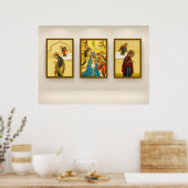 Russische pictogrammen poster (Keuken)