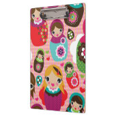 Russische pop-illustratie achtergrond klembord (Links)