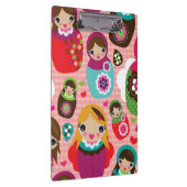 Russische pop-illustratie achtergrond klembord (Rechts)