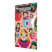 Russische pop-illustratie achtergrond mini klembord (Angled2)