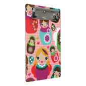 Russische pop-illustratie achtergrond mini klembord (Schuin)