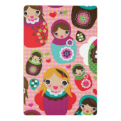 Russische pop-illustratie achtergrond mini klembord (Achterkant)