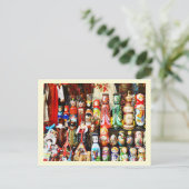 Russische poppen briefkaart (Staand voorkant)